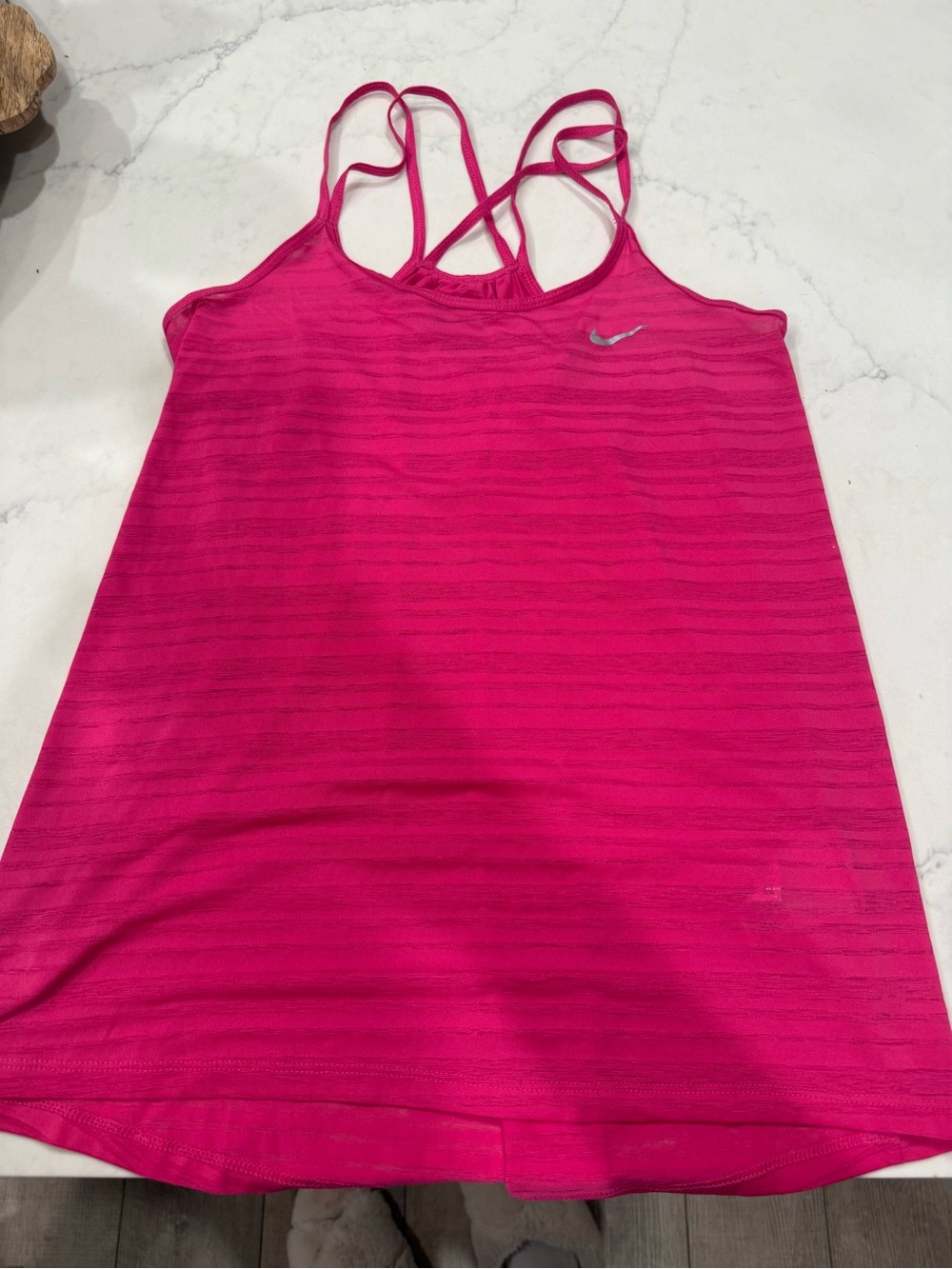 Nike Women's Bright Pink Strappy Performance Tank